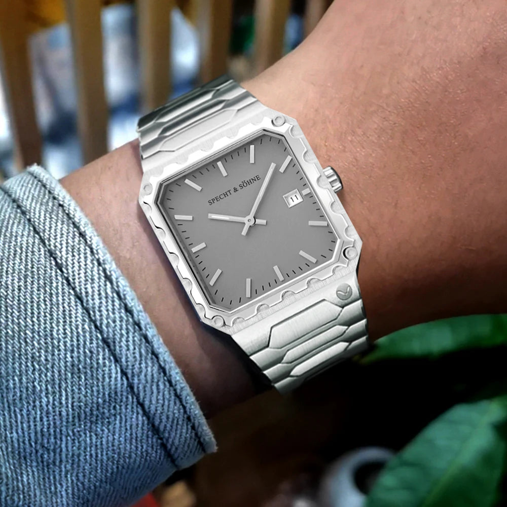 Relogio Masculino Specht & Söhne Square 222 Quartz Watches For Men Luxury Gold Fashion Sports Watches Sapphire 50M Waterproof